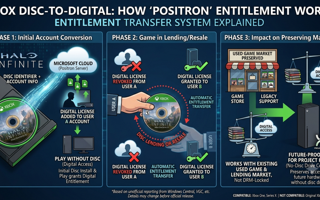 Xbox Disc-to-Digital Explained: How Microsoft's "Positron" Entitlement Program Works