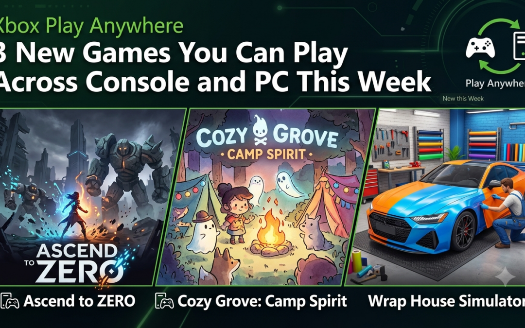 Xbox Play Anywhere: 3 New Games You Can Play Across Console and PC This Week